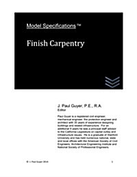 Model Specifications: Finish Carpentry (Paperback)