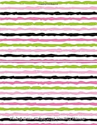 Pink & Green Stripes 2016 Monthly Planner (Paperback)