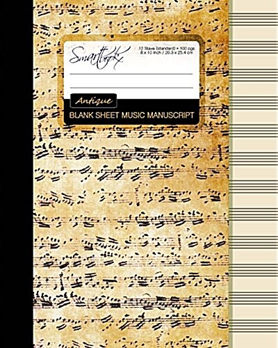 Blank Sheet Music: Music Manuscript Paper / Staff Paper / Musicians Notebook [ Book Bound (Perfect Binding) * 12 Stave * 100 Pages * Larg (Paperback)