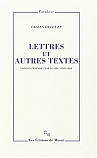 Lettres et autres textes (Paperback)