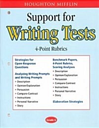 Houghton Mifflin English: Support for Writingt Test4pt Level 6 (Paperback)