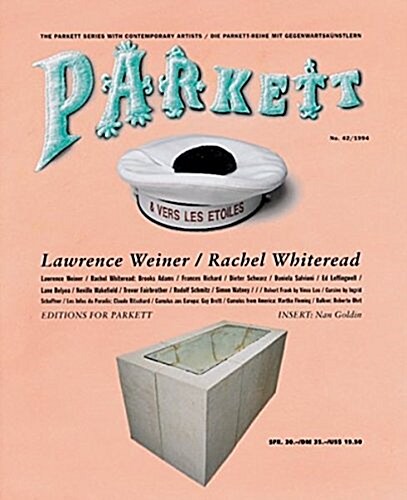 Parkett No. 42 Lawrence Weiner, Rachel Whiteread (Paperback)