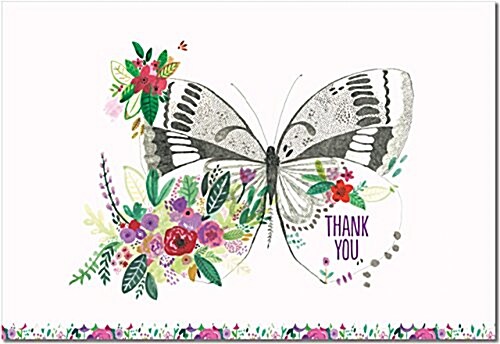 Butterfly Meadow Thank You Notes (Stationery, Note Cards, Boxed Cards) (Other)
