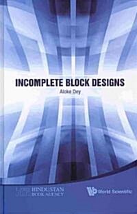 Incomplete Block Designs (Hardcover)