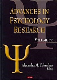 Advances in Psychology Researchv. 72 (Hardcover, UK)