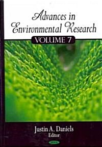 Advances in Environmental Researchv. 7 (Hardcover, UK)