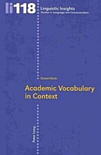 Academic Vocabulary in Context (Paperback)