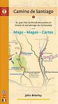 Camino De Santiago Maps / Mapas / Cartes (Paperback, Map, Multilingual)