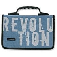 Revolution Nylon Medium Blue Bible Cover (Fabric)