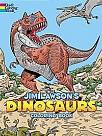 Jim Lawsons Dinosaurs Coloring Book (Paperback)