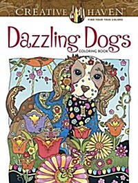 Creative Haven Dazzling Dogs Coloring Book (Paperback)
