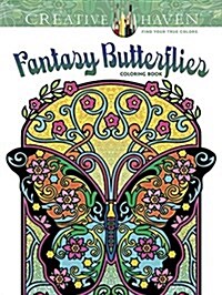 Creative Haven Fantasy Butterflies Coloring Book (Paperback)