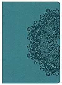 KJV Large Print Compact Reference Bible, Teal Leathertouch (Imitation Leather)