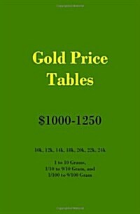 Gold Price Tables $1000-1250 (Paperback)