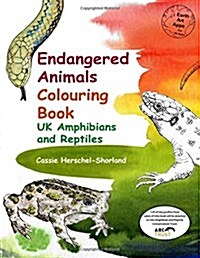 Endangered Animals Colouring Book: UK Amphibians and Reptiles (Paperback)