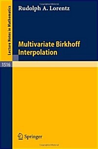 Multivariate Birkhoff Interpolation (Paperback, 1992)