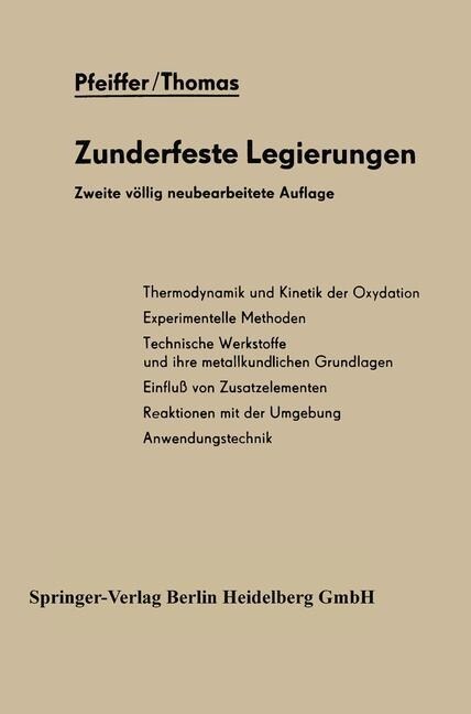 Zunderfeste Legierungen (Paperback, 2, 2. Aufl. 1963.)