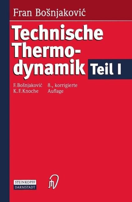 Technische Thermodynamik Teil I (Paperback, 8)