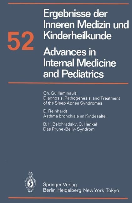 Ergebnisse Der Inneren Medizin Und Kinderheilkunde / Advances in Internal Medicine and Pediatrics (Paperback, Softcover Repri)