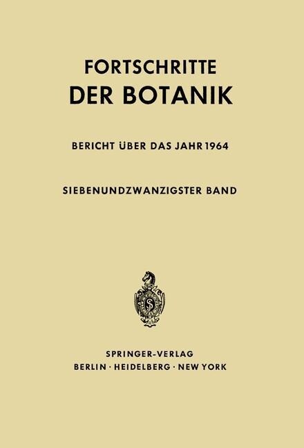 Fortschritte Der Botanik (Paperback, Softcover Repri)