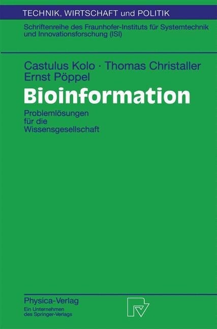 Bioinformation: Probleml?ungen F? Die Wissensgesellschaft (Paperback, 1999)