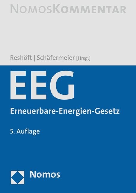 Eeg: Erneuerbare-Energien-Gesetz (Hardcover, 5)