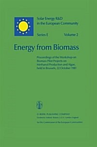 Energy from Biomass: Proceedings of the Workshop on Biomass Pilot Projects on Methanol Production and Algae, Held in Brussels, 22 October 1 (Paperback, Softcover Repri)