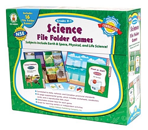 Science File Folder Games, Grades K - 1: Skill-Building Center Activities for Science (Other)
