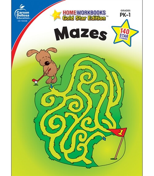 Mazes, Grades Pk - 1: Gold Star Edition Volume 9 (Paperback)