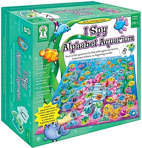 I Spy Alphabet Aquarium: Search the Aquarium for Fish with Uppercase Letters, Lowercase Letters, or Beginning Sounds [With 26 Fish-Shaped Game Cards a (Other)