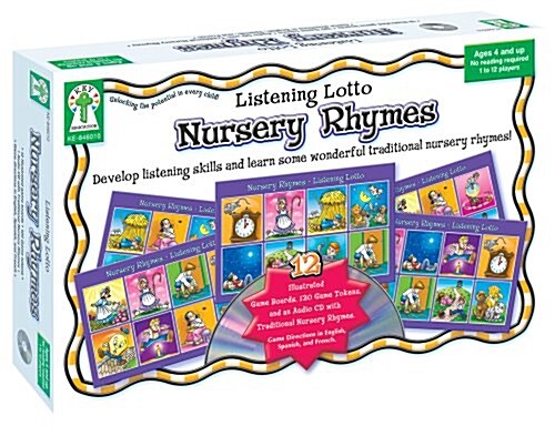 Listening Lotto: Nursery Rhymes: Develop Listening Skills and Learn Some Wonderful Traditional Nursery Rhymes (Hardcover)