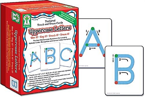 Textured Touch and Trace: Uppercase: The Best Multisensory Experience for Learning Alphabet Letter Recognition and Correct Letter Formation (Other)