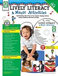 Lively Literacy & Music Activities, Grades PK-K (Paperback, Compact Disc)