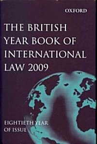 British Year Book of International Law 2009 Volume 80 (Hardcover)