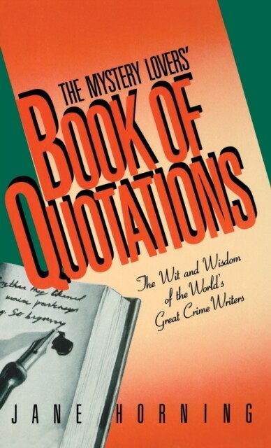 The Mystery Lovers Book of Quotations (Hardcover)