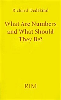 What Are Numbers and What Should They Be (Hardcover)