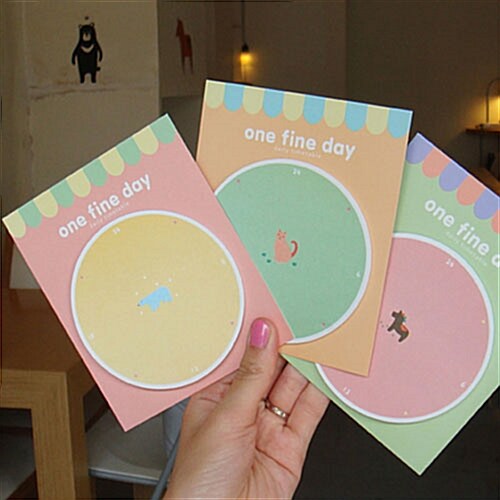 one fine day 하루일과표 포스트잇