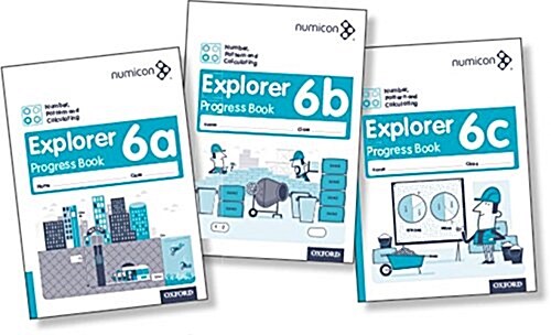 Numicon: Number, Pattern and Calculating 6 Explorer Progress Books ABC (Mixed pack) (Paperback)