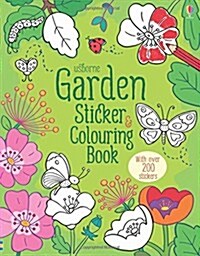 Garden Sticker and Colouring Book (Paperback)