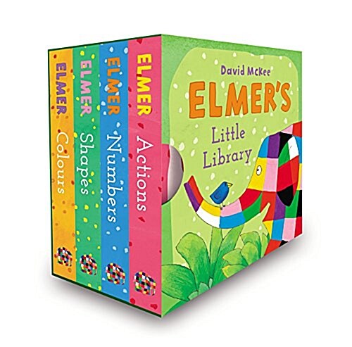 Elmer’s Little Library (Board Book)
