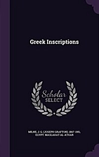 Greek Inscriptions (Hardcover)