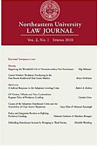 Northeastern University Law Journal: Volume 2, Number 1 (Paperback)