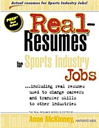 Real-Resumes for Sports Industry Jobs (Paperback)