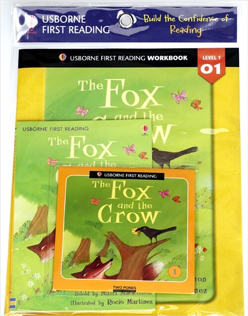 Usborne First Reading Workbook Set 1-01 : The Fox and the Crow (Paperback + Audio CD + Workbook)