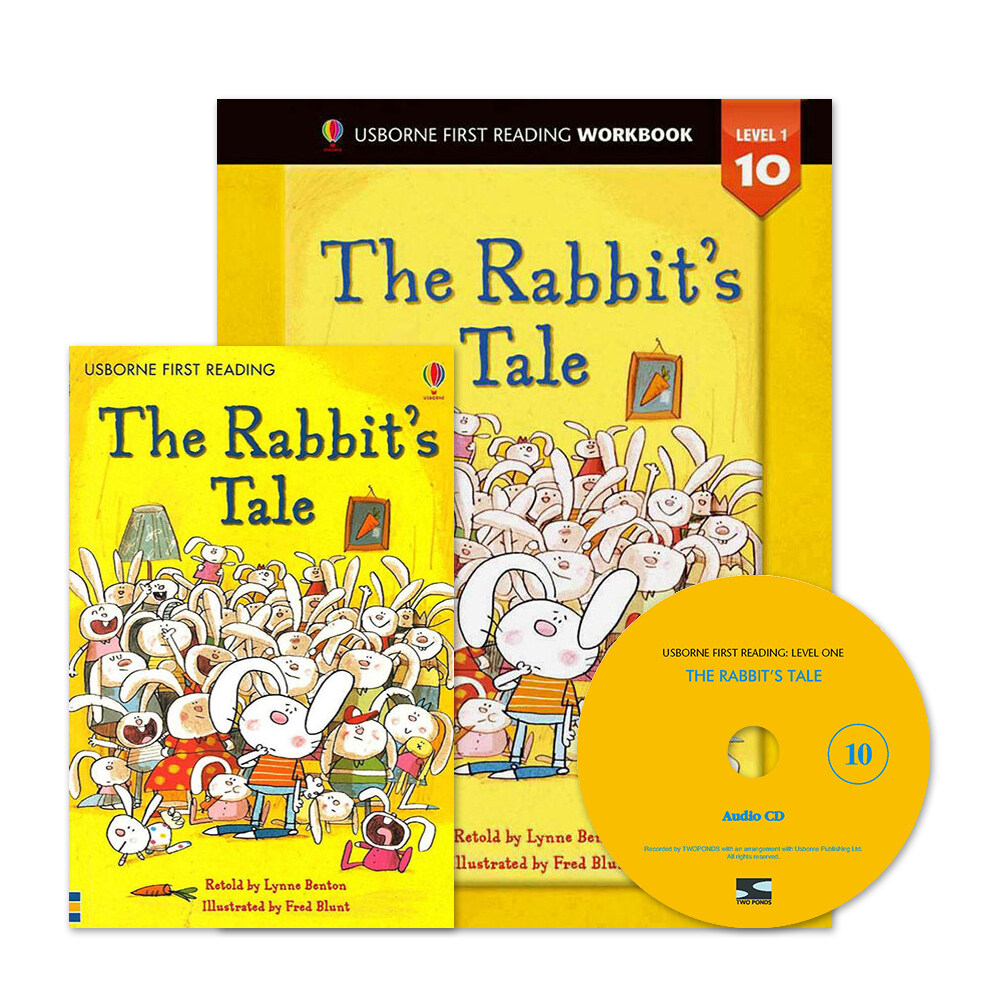Usborne First Reading Workbook Set 1-10 : The Rabbits Tale (Paperback + Audio CD + Workbook)