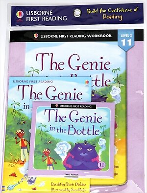Usborne First Reading Workbook Set 2-11 : The Genie in the Bottle (Paperback + Audio CD + Workbook)