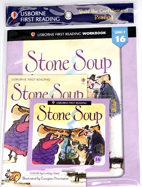 Usborne First Reading Workbook Set 2-16 : Stone Soup (Paperback + Audio CD + Workbook)