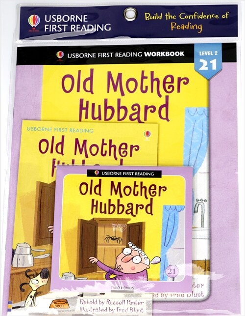 Usborne First Reading Workbook Set 2-21 : Old Mother Hubbard (Paperback + Audio CD + Workbook)