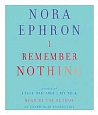 I Remember Nothing: And Other Reflections (Audio CD)