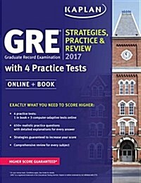 GRE 2017 Strategies, Practice & Review with 4 Practice Tests: Online + Book (Paperback)